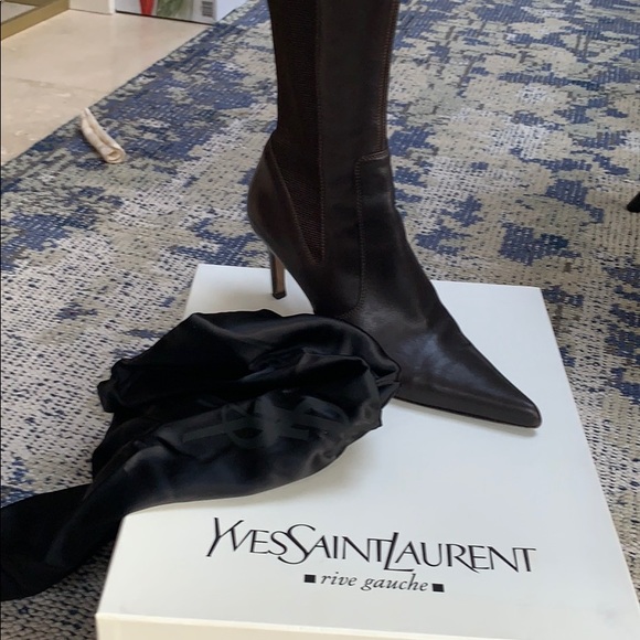 YSL Vintage Brown Booties.  38 - Picture 2 of 10